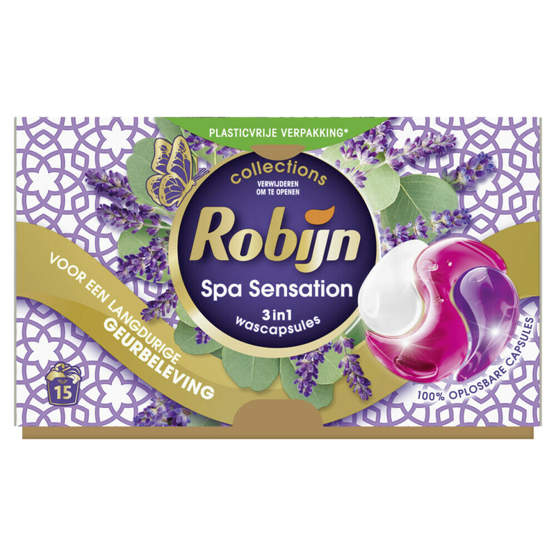 Robijn Wascapsules 3-in-1 Spa Sensation – 15 stuks