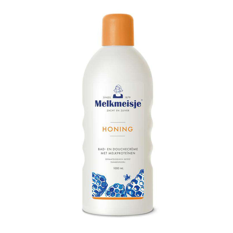 Melkmeisje Honing Bad- en Douche Crème - 1000 ml.