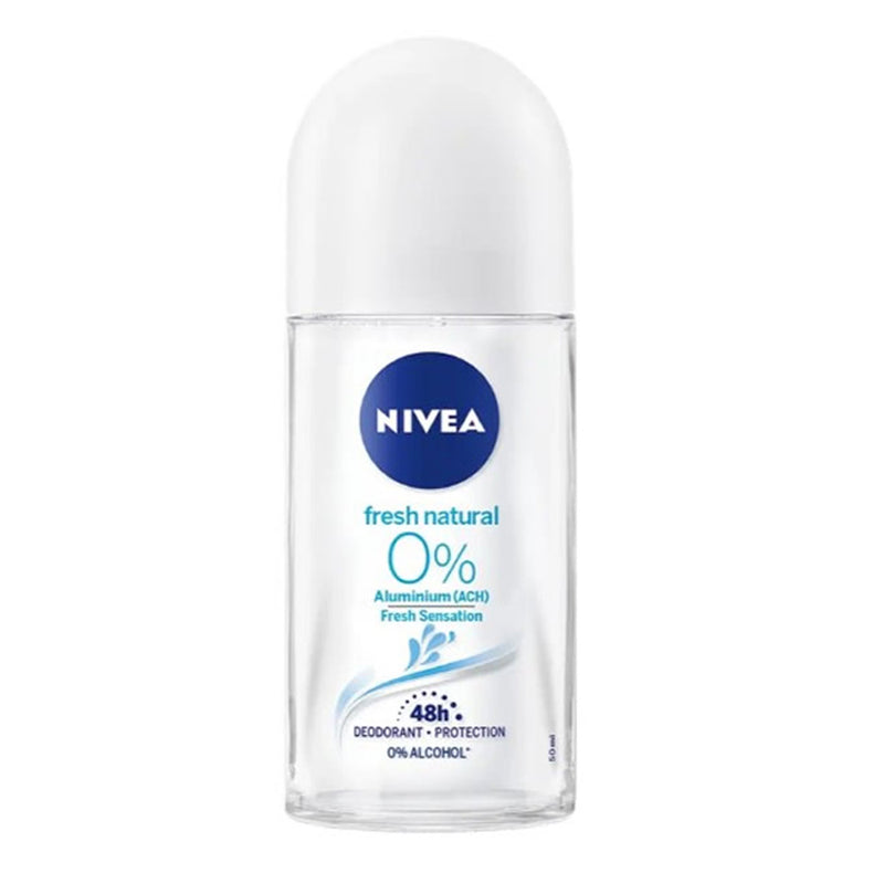 Nivea Fresh Natural 0% Deodorant Roller - 50 Ml.