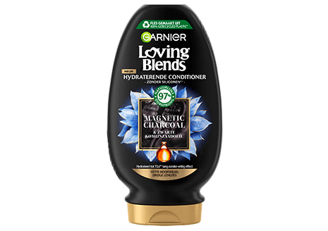 Garnier Loving Blends Magnetic Charcoal Conditioner - 250 ml.