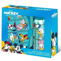 Disney Mickey & Friends Broodtrommel en Drinkfles - Schoolset - Lunchset - Lunchtrommel en drinkfles/drinkbeker/bidon