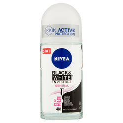 Nivea Black & white Invisible Original Deodorant Roller - 50 ml.