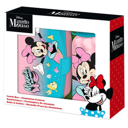 Disney Minnie Mouse Broodtrommel en Drinkfles - Schoolset - Lunchset - Lunchtrommel en drinkfles/drinkbeker/bidoninkfles