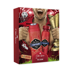 Old Spice for The Legend Captain Geschenkset - 2in1 Showergel + Shampoo & Deodorant Body Spray