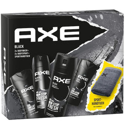 Axe Black Geschenkset 5-delig - 2 x Douchegel 2 x Deodorant 1 x Handdoek