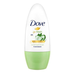 Dove Go Fresh Cucumber Anti-Transpirant 0% Deodorant Roller - 50 Ml.