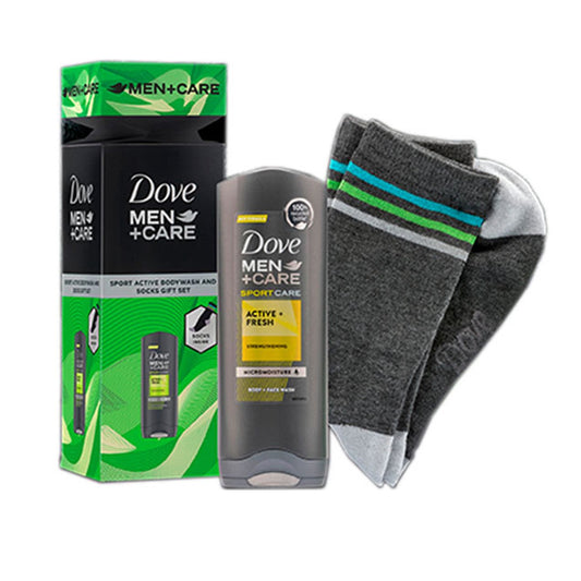 Dove Men+Care Geschenkset Active Fresh (Douchegel + Sokken)