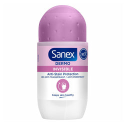 Sanex Deodorant Roller Dermo Invisible - 50 Ml.