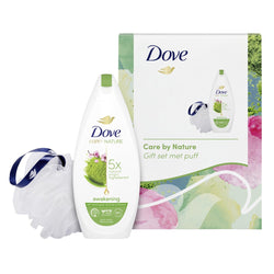 Dove Care by Nature Awakening Geschenkset (Douchegel + Puff)